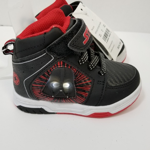 Disney Other - Star Wars Black/Red Boys Shoes w/ Lights Size 6